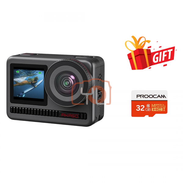 AKASO BRAVE 8 Action Camera ( Free Proocam 32GB Card  )