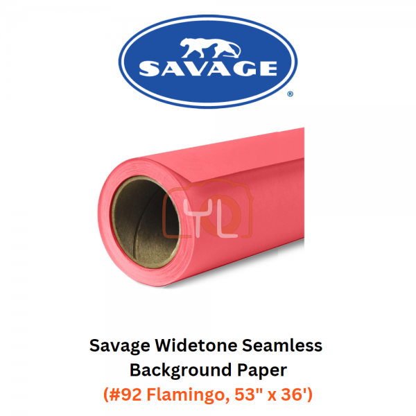 Savage Widetone Seamless Background Paper (#92 Flamingo, 53