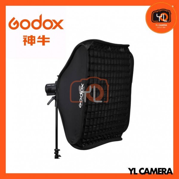 Godox SGGV6060 S2 Speedlite Bracket with Softbox, Grid & Carrying Bag Kit (60x60cm)
