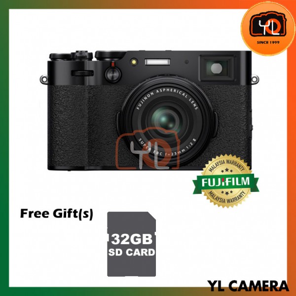 Fujifilm X100V - Black [Free 32GB SD Card]