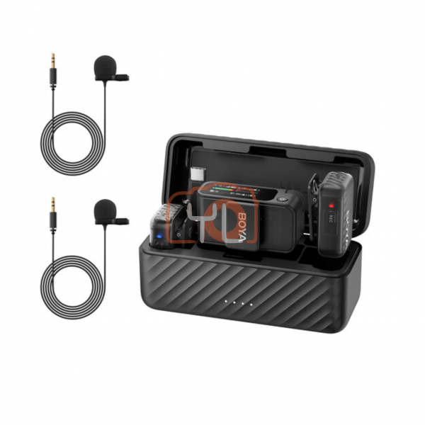 BOYA (BOYAMIC 2-01) AI-Powered Mini Wireless Microphone (2TX+1RX+1CC+2 Lavalier Mic)