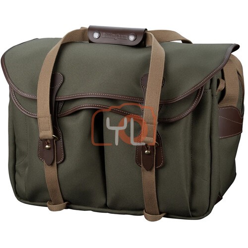 Billingham Eventer MKII Camera Bag (Sage FibreNyte / Chocolate Leather Trim)