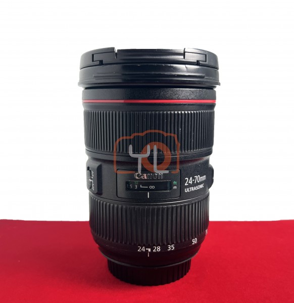 [USED-PJ33] Canon 24-70mm F2.8 L II USM EF (Minor Scatch On Front Optic) (No Lens Hood), 80% Like New Condition (S/N:9700000972)