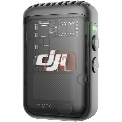 DJI Mic 2 Clip-On Transmitter/Recorder with Built-In Microphone (2.4 GHz, Shadow Black)