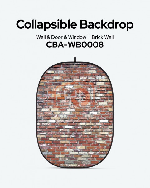 Godox CBA-WB0008 Brick Wall Collapsible Backdrop