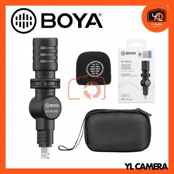 Boya BY-M100D Ultracompact Condenser Microphone with Lightning Connector