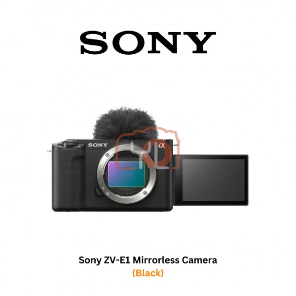 Sony ZV-E1 Mirrorless Camera Body Only (Black) - Free Sony 128GB SF-E Series UHS-II SDXC Memory Card