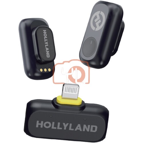 Hollyland LARK A1 Mini Duo 2-Person Wireless Microphone System with Lightning Connector for iOS Devices (2.4 GHz)