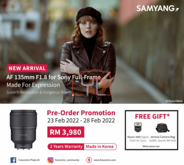 Samyang AF 135mm f1.8 FE Lens for Sony E
