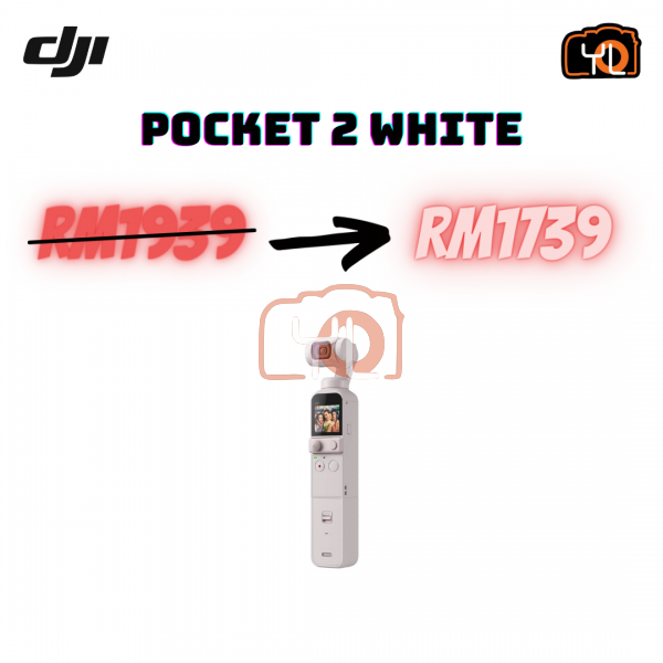 DJI Pocket 2 Gimbal Exclusive Combo (Sunset White)