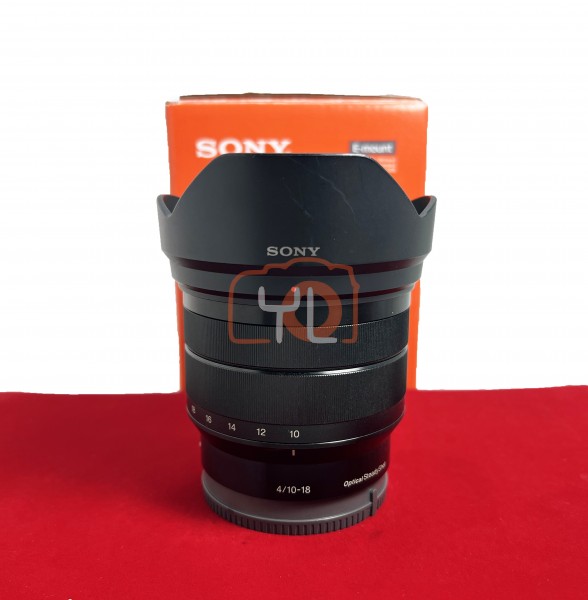 [USED-PJ33] Sony 10-18mm F4 OSS E-Mount , 90%Like New Condition (S/N:2034198)