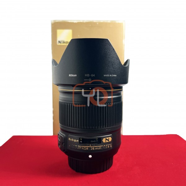 [USED-PJ33] Nikon 28mm F1.8 G AFS , 85% Like New Condition (S/N:203235)