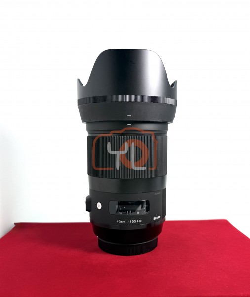 [USED-PJ33] Sigma 40mm F1.4 DG HSM Art (Canon EF), 95% Like New Condition (S/N:53378607)