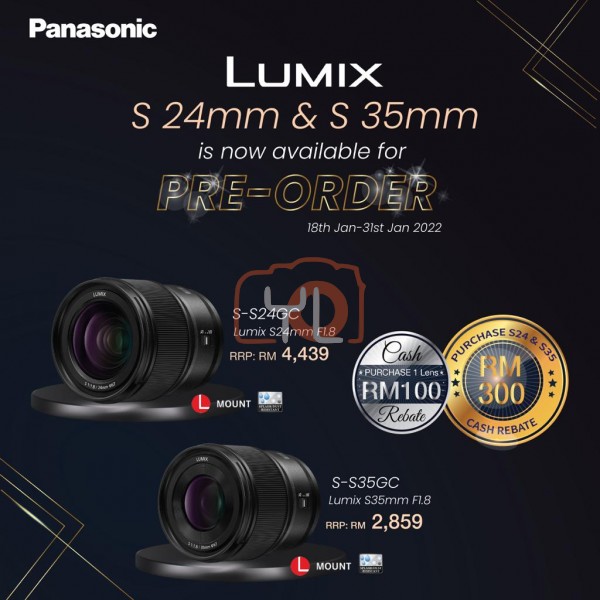 Panasonic Lumix S 24mm f1.8 Lens + 35mm f1.8 Lens