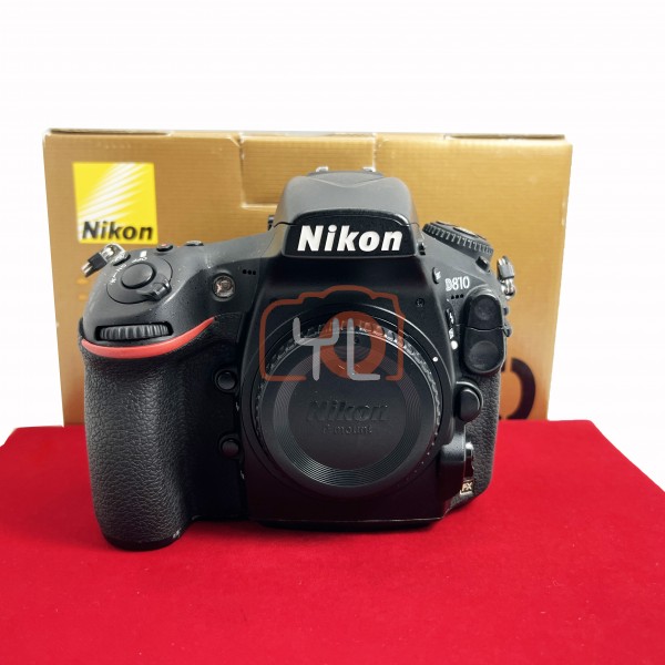 [USED-PJ33] Nikon D810 Body (Shutter Count :93K), 85% Like New Condition (S/N:8516499)