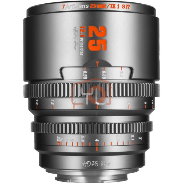 7Artisans 25mm T2.1 Hope S35 Cine Lens (FUJIFILM X Mount, Titanium Gray)