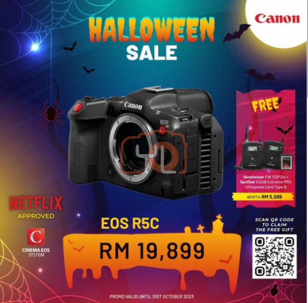 Canon EOS R5 C Mirrorless Cinema Camera - Free Sennheiser ew 112p G4 + Sandisk 512GB Cfexpress  card type B
