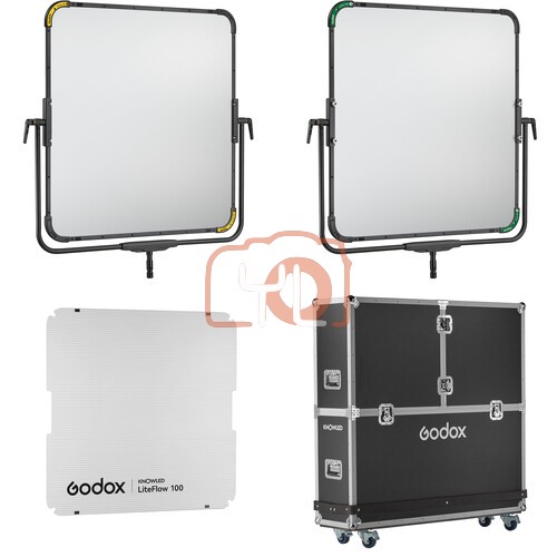 Godox KNOWLED LiteFlow 100 Double-Sided Reflector (100 x 100cm Travel Kit)