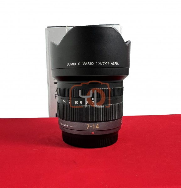 [USED-PJ33] Panasonic 7-14mm F4 Lumix G Vario ASPH , 90% Like New Condition (S/N:SN4GG001227)