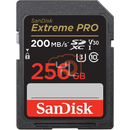 SanDisk 256GB Extreme PRO UHS-I SDXC Card (200MB/s)