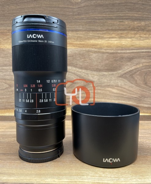 [USED @ YL LOW YAT]-Laowa 100mm F2.8 CA-Dreamer Macro 2X Lens For Sony E- mount,98% Condition Like New,S/N:013674