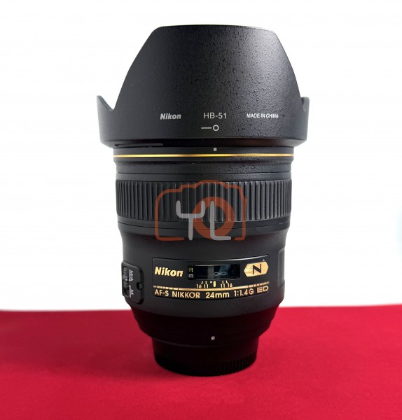 [USED-PJ33] Nikon 24mm F1.4 G AFS, 95% Like New Condition (S/N:207929)