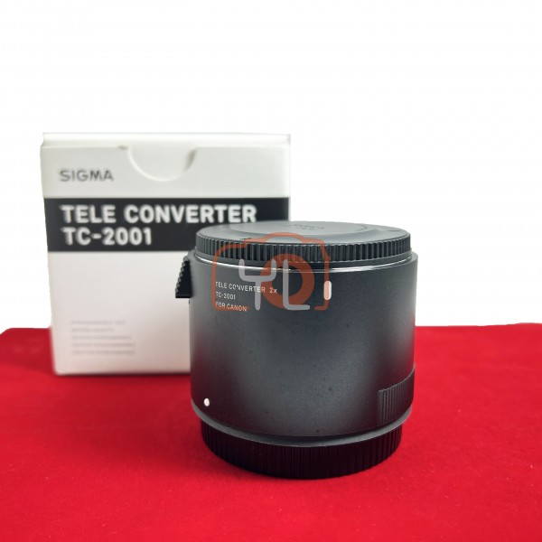 [USED-PJ33] Sigma TC-2001 2x Teleconverter (Canon EF), 95% Like New Condition (S/N:54308491)