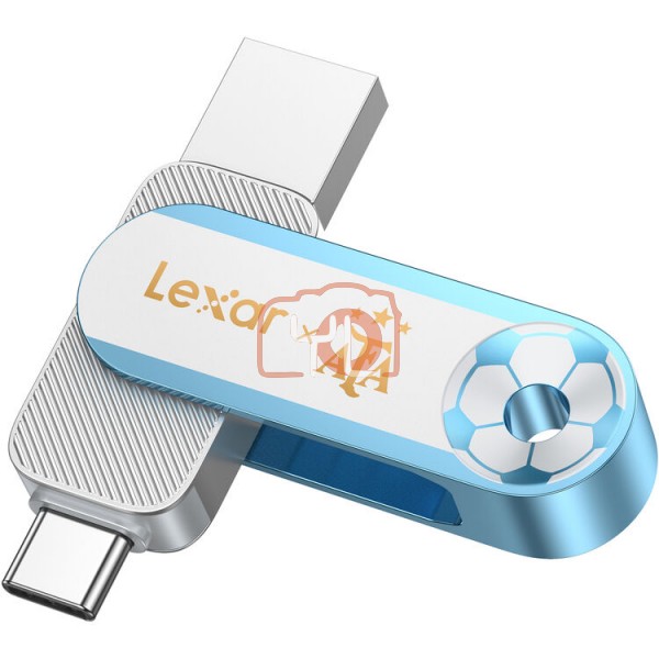 Lexar 128GB JumpDrive Dual Drive D500 USB 3.2 Gen 1 Flash Drive (USB-C / USB-A, Elite Legends Series)
