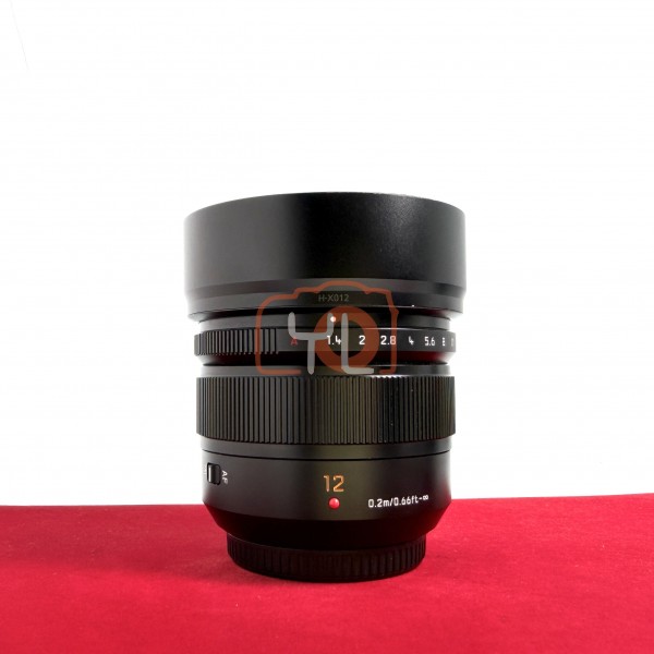 [USED-PJ33] Panasonic 12mm F1.4 Lumix G DG Summilux ASPH, 95% Like New Condition (S/N:XT7SA101155)