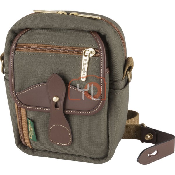 Billingham Compact Stowaway Camera Bag (Sage FibreNyte / Chocolate Leather Trim, 1.8)