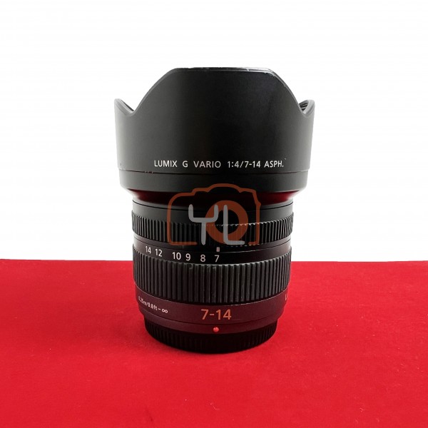 [USED-PJ33] Panasonic 7-14mm F4 G Vario ASPH , 90% Like New Condition (S/N: SNOCCOO1262)