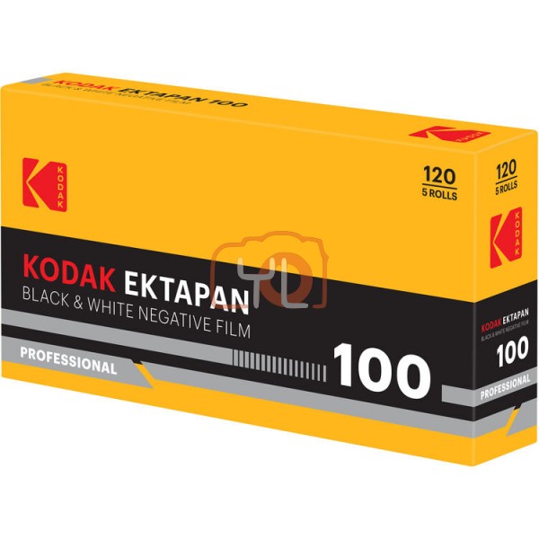 Kodak Ektapan 100 Black and White Negative Film (120 Roll Film, 5-Pack)