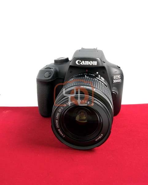 [USED-PJ33] Canon Eos 3000D Kit 18-55mm , 95% Like New Condition (S/N:498072011915)
