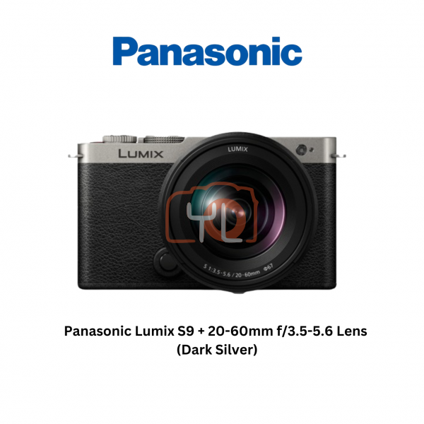 Panasonic Lumix S9 Camera Kit S 20-60mm f3.5-5.6 Lens (Dark Silver)( FREE SANDISK 64GB EXTREME PRO SD CARD and Online redeem Extra Battery BLK22PPB Battery)