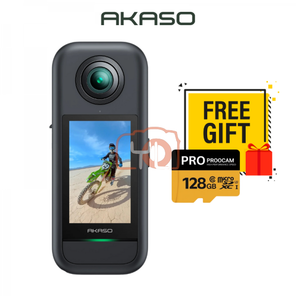 AKASO 360 Action Camera creator combo ( Free 128GB)
