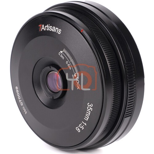 7artisans Photoelectric 35mm f5.6 Pancake Lens for Sony E (Black)