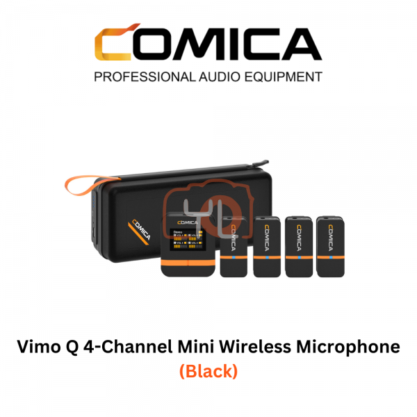 Vimo Q 4-Channel Mini Wireless Microphone (Black)