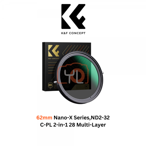 62mm Nano-X Series,ND2-32 and C-PL 2-in-1 28 Multi-Layer