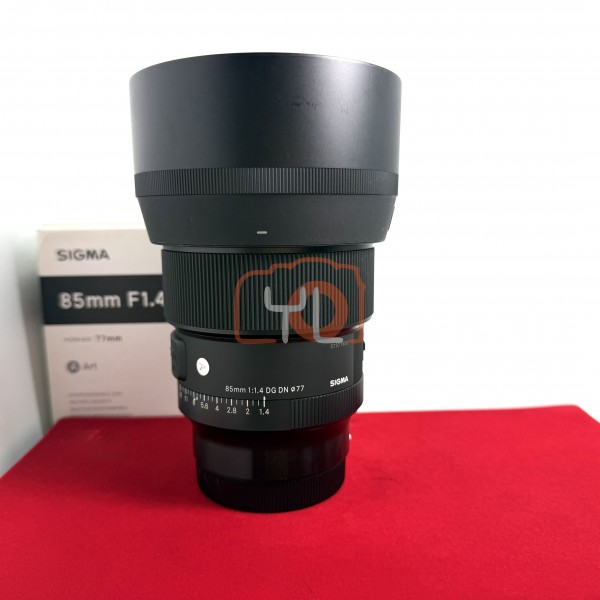 [USED-PJ33] Sigma 85mm F1.4 DG DN ART HSM Lens (L-Mount), 95% Like New Condition (S/N:57371958)