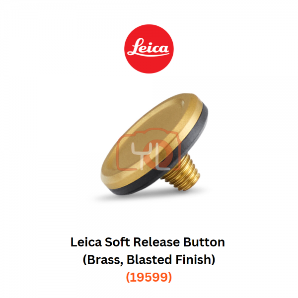 Leica Soft Release Button (Brass, Blasted Finish) (19599)
