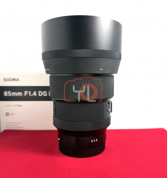 [USED-PJ33] Sigma 85mm F1.4 DG DN ART HSM Lens (L-Mount), 95% Like New Condition (S/N:54956882)