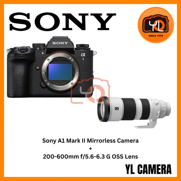 Sony a1 II Mirrorless Camera (Body) +Sony FE 200-600mm f/5.6-6.3 G OSS Lens (Free Sony 80GB CF Express Type A Card)