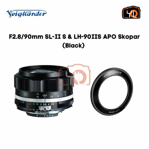 Voigtlander 58mm F1.4 Nokton SL II S Lens & LH-58S - Black (For Nikon F)