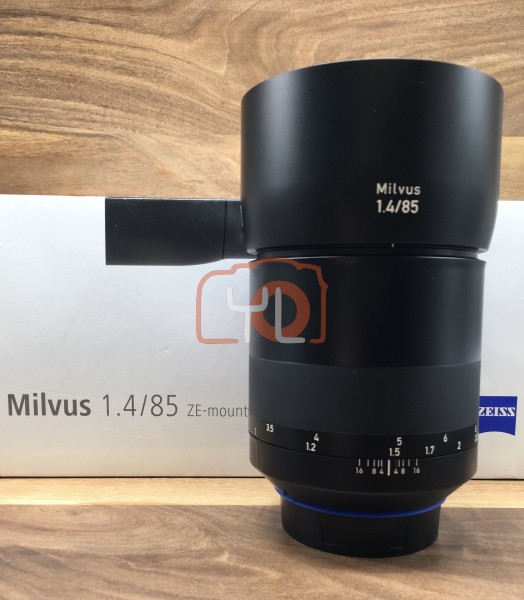 [USED @ YL LOW YAT]-Zeiss 85mm F1.4 Milvus ZE Lens For Canon,95% Condition Like New,S/N:51654265