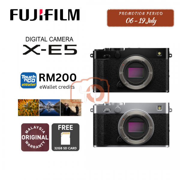 FUJIFILM X-E5 Mirrorless Camera Body - Silver