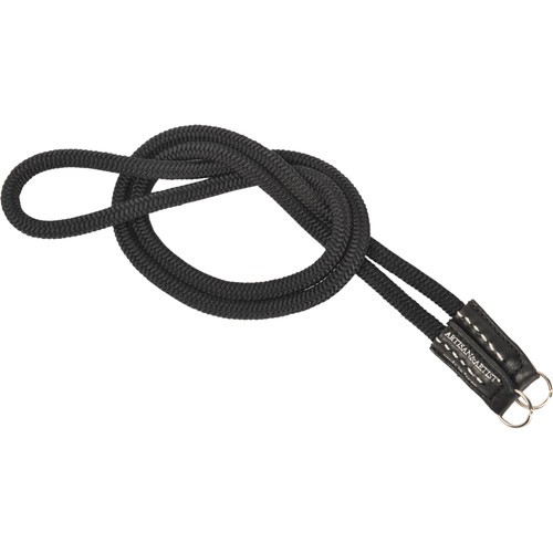Artisan & Artist ACAM-306 Braided Silk-Cord Long Camera Strap (Black)