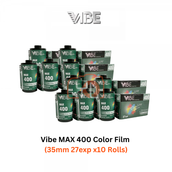 VIBE MAX 400 27 EXP 35MM FILM x10 ROLLS