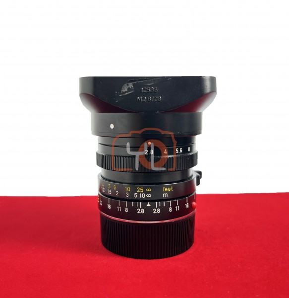 [USED-PJ33] Leica 28mm F2.8 Elmarit-M Version III (11804 ), 90% Like New Condition (S/N:3393168)