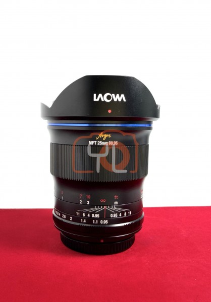 [USED-PJ33]  Laowa 25mm F0.95 Argus APO CF (MFT), 95% Like New Condition (S/N:000559)