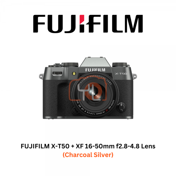 FUJIFILM X-T50 + XF 16-50mm F2.8-4.8 Lens (Charcoal Silver)